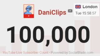 Daniclips Reaches 100 Thousand Subscribers On Youtube Live Moment