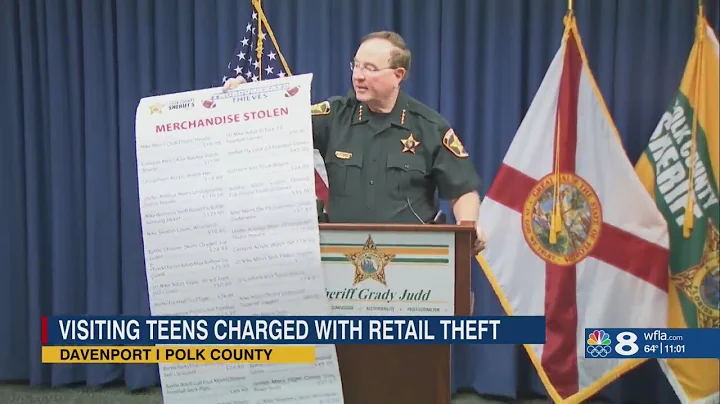 8 teens visiting Polk County for football tournament accused of stealing from Dick's Sporting Goods