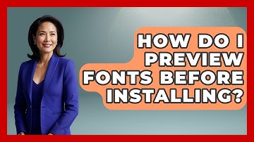 How Do I Preview Fonts Before Installing? - Graphic Design Nerd