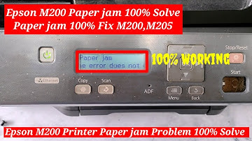 Epson M200 Printer Paper jam Error Fix @technicalchannel7489
