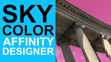 Sky Color Change Using HSL Adjustment In Affinity Designer | How To (Change Backgrounds Etc)