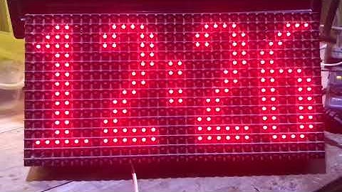 Jam Digital P10 1 Panel Sederhana