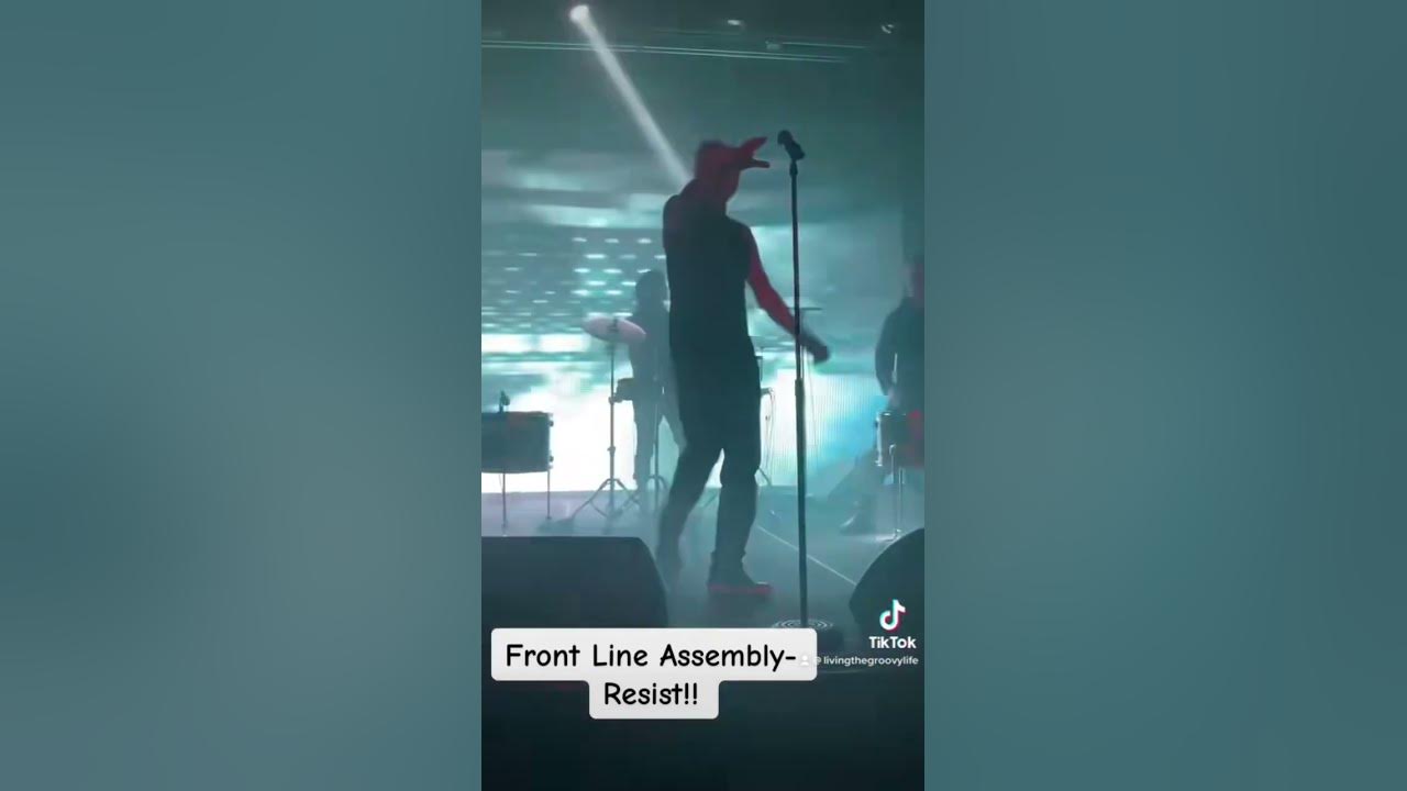Front Line Assembly tonight at Tracks singing Resist!  Denver Colorado #fla #live #resist
