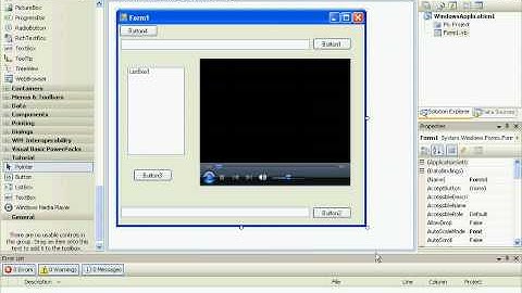 Make a Simple Media Player in Visual Basic Express 2008 Part 4/7