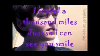 Greyson Chance - Home Is In Your Eyes Lyrics on Screen