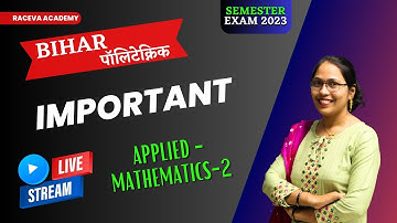 applied mathematics 2 important questions  bihar polytechnic