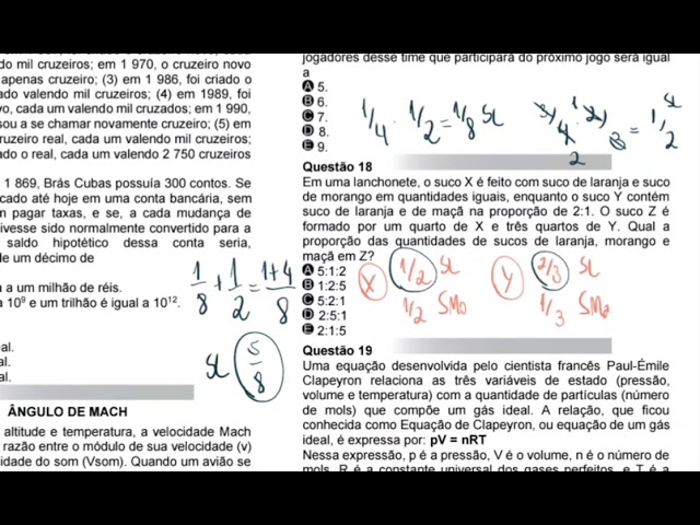 Q18- Em uma lanchonete, o suco X é feito com suco de laranja e