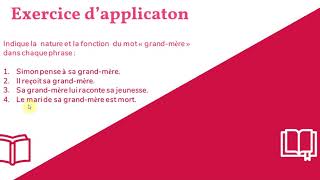 (Partie 2) la nature et la fonction d’un mot : Grammaire screenshot 4