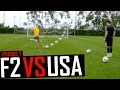 SHOOTING PRACTICE AT LA GALAXY WITH ROBBIE KEANE | F2 VS USA