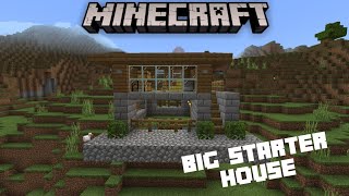 How To Build A Big Starter House | Minecraft PE(Pocket Edition)