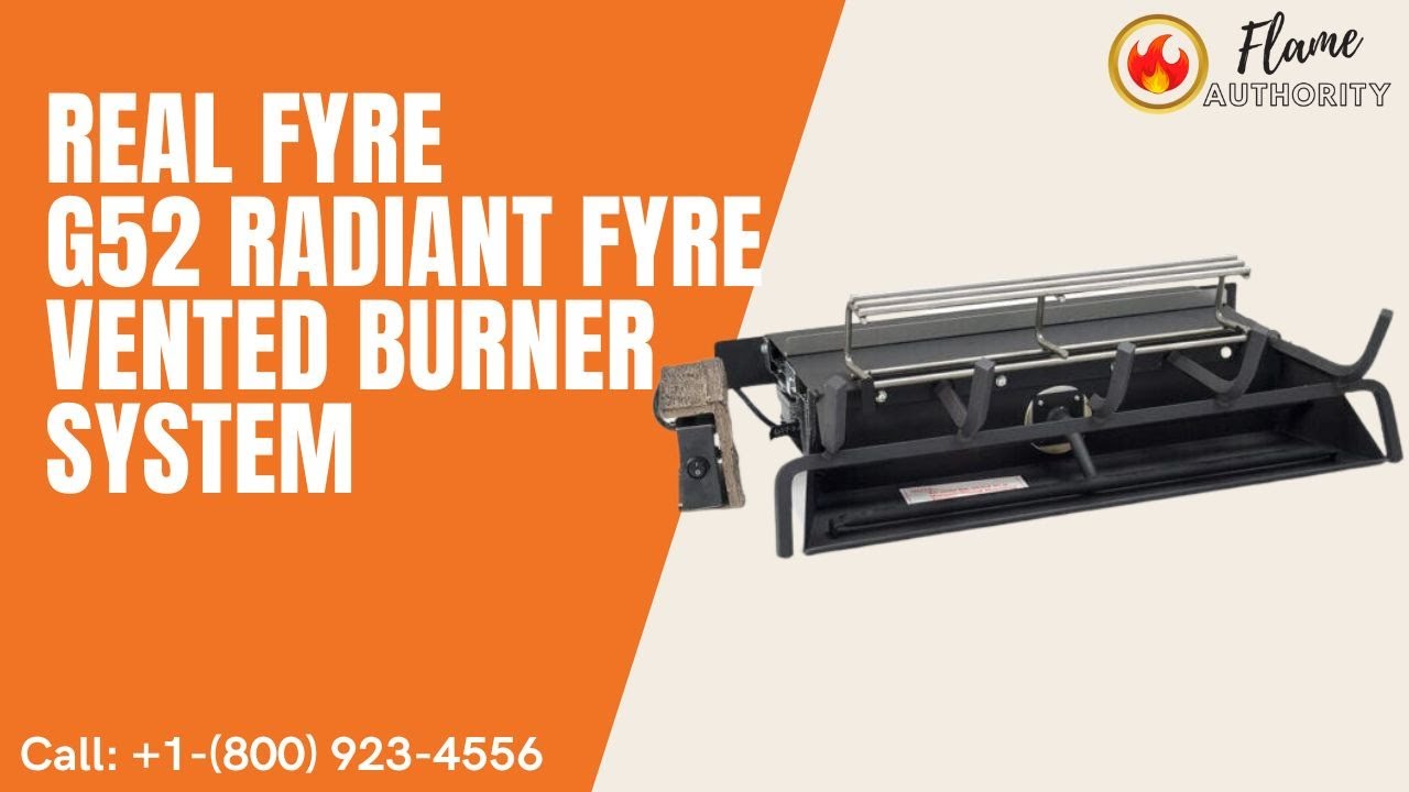 Real Fyre G52 Radiant Fyre Vented Burner System - YouTube