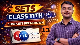 Sets Masterclass-11th|| Disjoint, Difference, Symmetric Difference & Complement