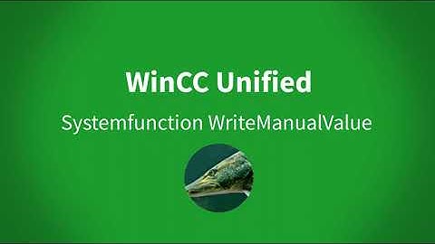 WinCC Unified: how to use the systemfunction WriteManualValue
