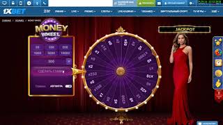 1xBet сделал 10 вращений Игровой автомат Money Wheel от 1xBet