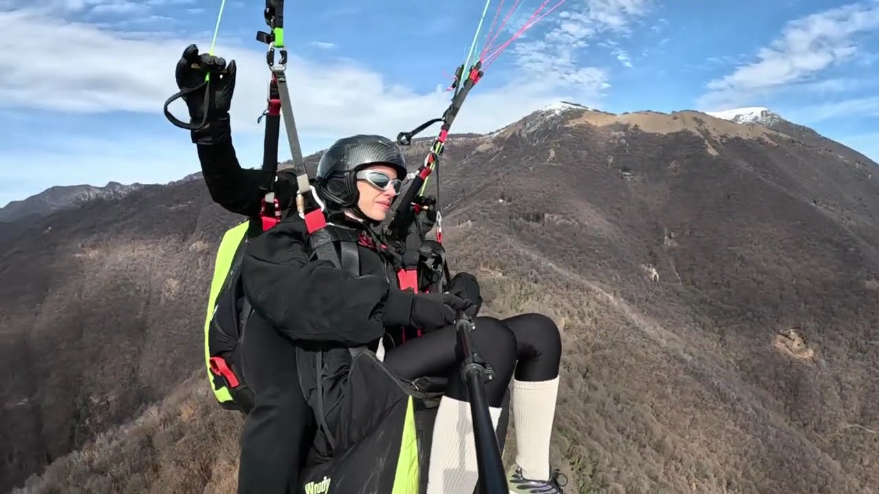 #PARAPENDIO+BRESCIA #LAGO DI GARDA 22 02 2026 VOLO IRENE CON IL NUOVO BIPOSTO #BGD DUAL 3 - COOL