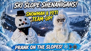 Ski Slope Shenanigans: Snowman and Yeti Prank Team-Up!
https://ScarySnowman.com — Snowman-and-Yeti weather calls for a frosty wardrobe—check out the Let It Snow design in the shop.
Season 4 Episode 6
Get ready for double trouble on the mountain slopes! Join the Scary Snowman and the mysterious Yeti as they team up for an avalanche of laughs and surprises. Watch as they unleash their frosty antics on unsuspecting skiers and snowboarders, turning the ski slopes into a winter wonderland of hilarity. Dont miss out on the chilly chaos as these legendary creatures prank their way to the peak! Ski Slope Shenanigans: Snowman and Yeti Prank Team-Up!