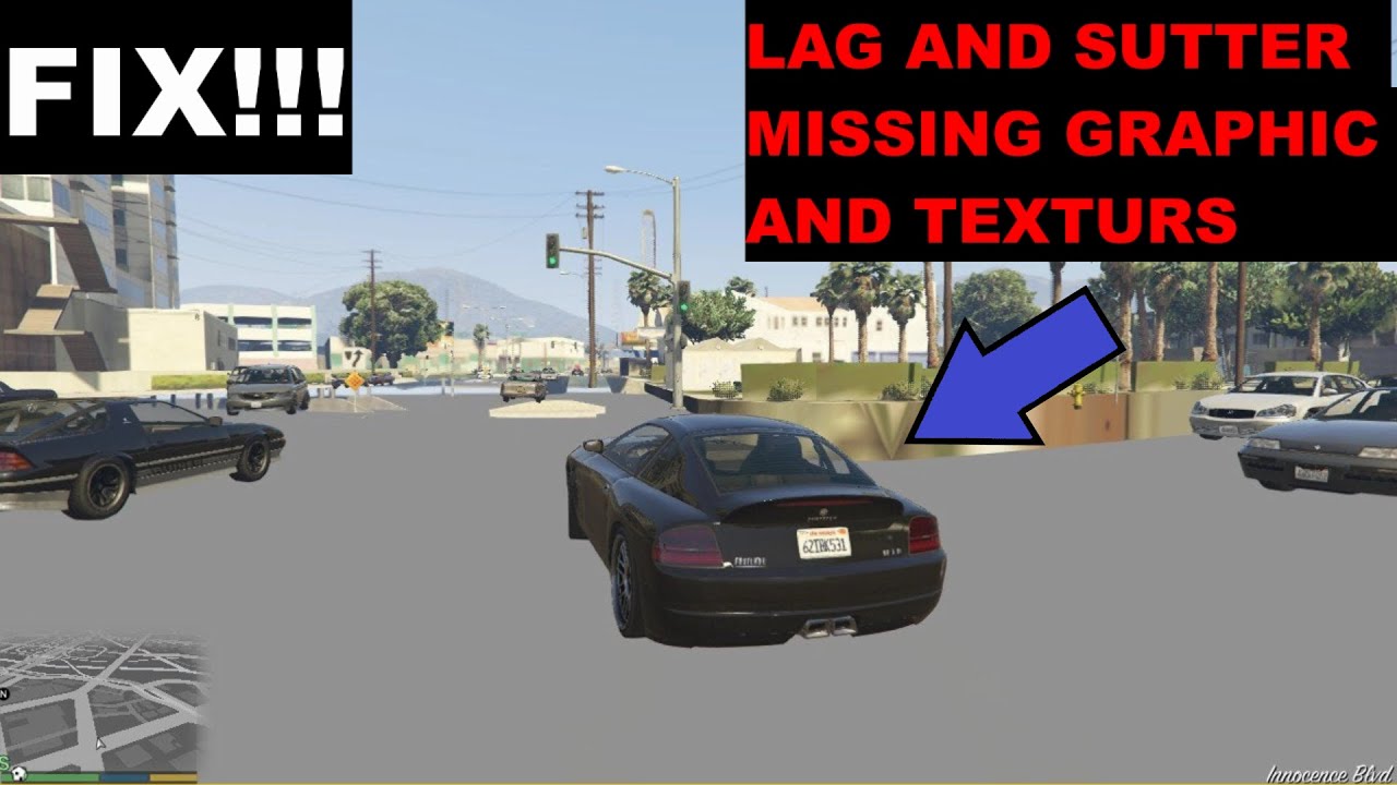 FIX GTA V LAG STUTTER MISSING TEXTURES AND LOW FPS FOR LOW END POTATO ...