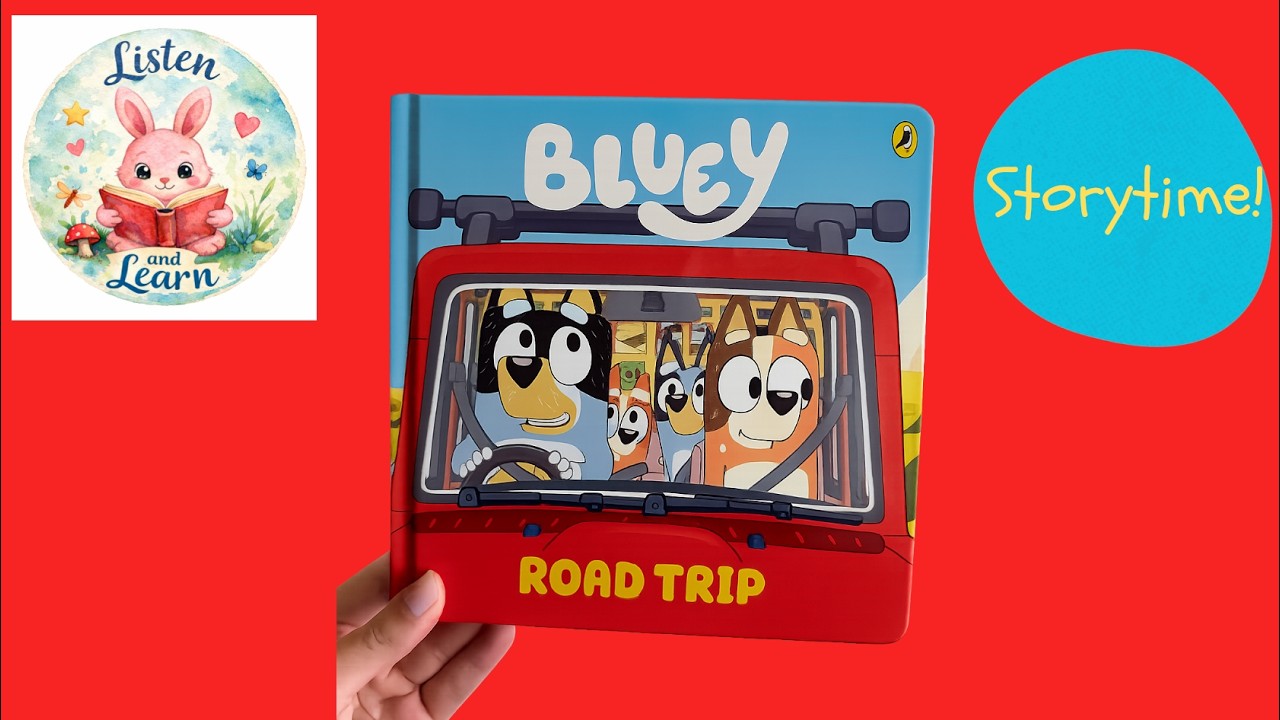 Bluey Road Trip Read Aloud | Bluey Book Storytime for Kids & Toddlers