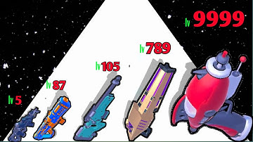 Gun Bluster Run high level in Android and iOS- Level Up Gun Max Level Gameplay #mergeandroidbattle