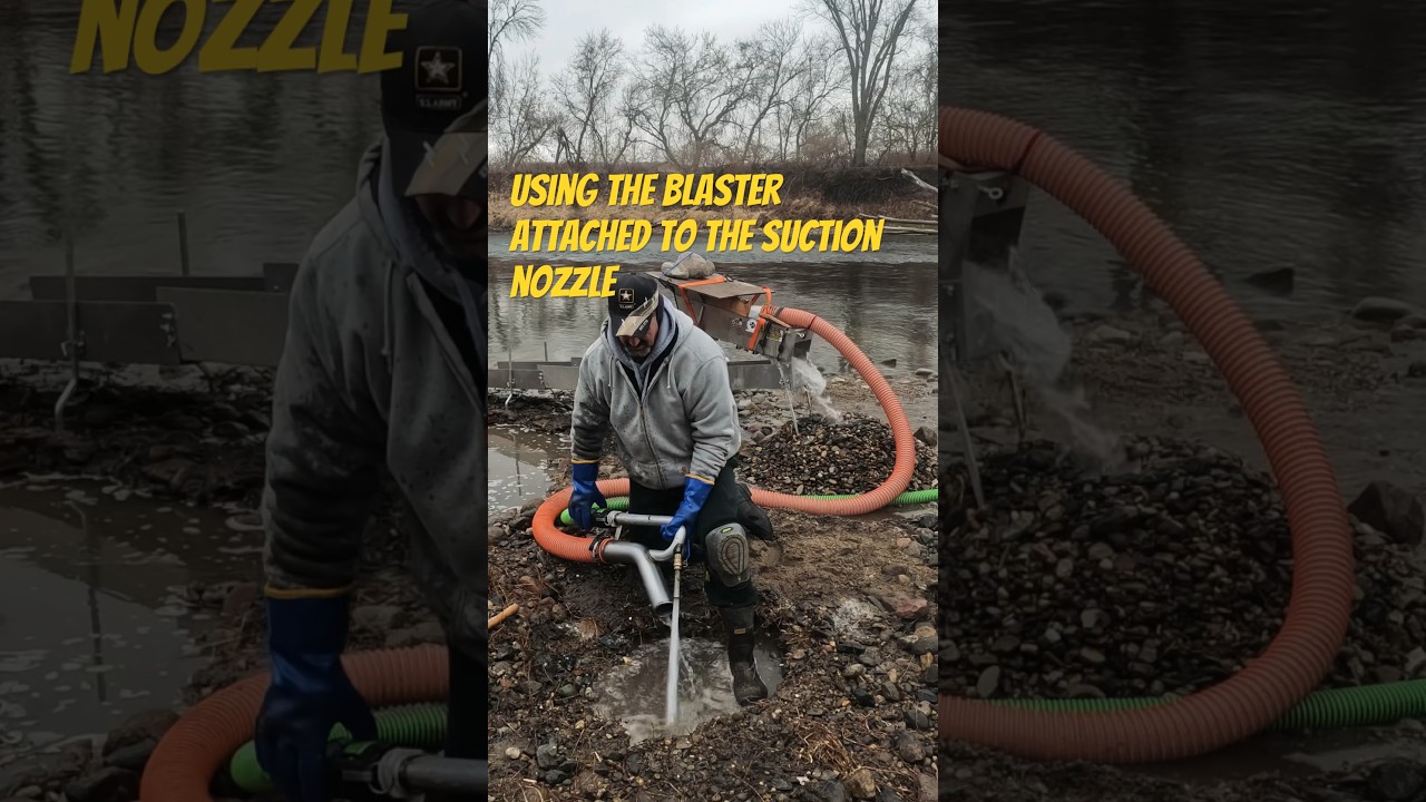 Dredging gold on the gravel bar