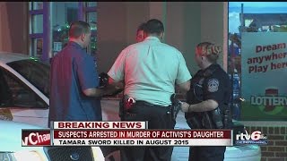 Suspects arrested in murder of activist's daughter