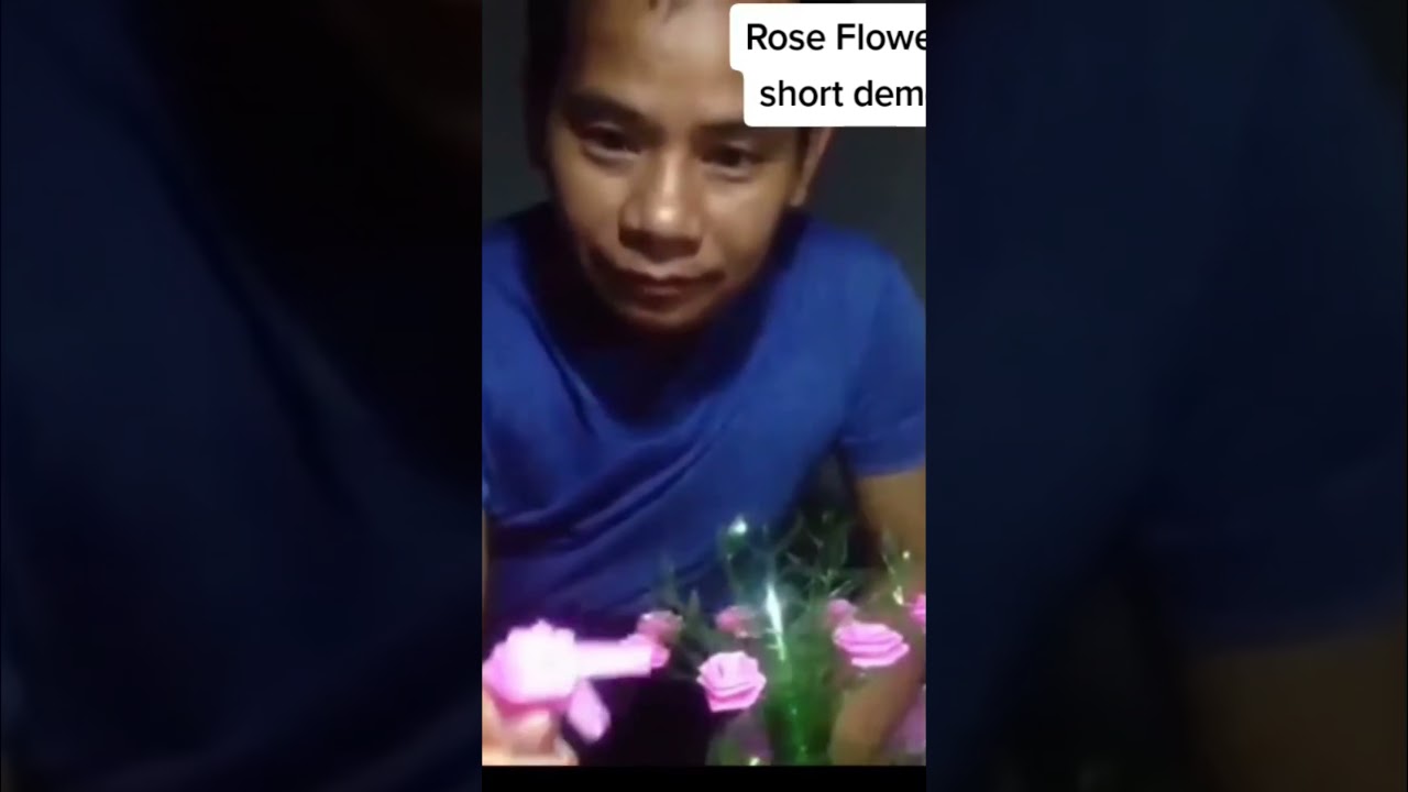 rose flower short demo diy straw flower 