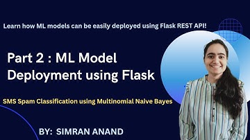 Part 2 | Flask for Deploying ML Models | Spam Classification with Naive Bayes Algorithm #flask #html