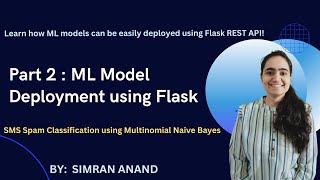 Part 2 | Flask for Deploying ML Models | Spam Classification with Naive Bayes Algorithm #flask #html