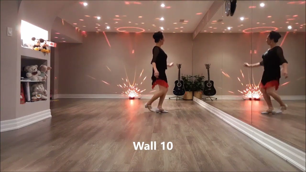 Mellow Moonlight line dance (Dance & Teach) - YouTube