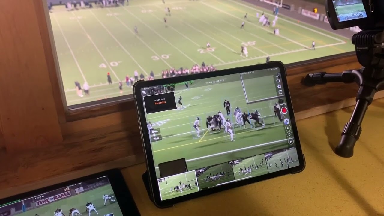 Cam Assist in action - filming on it's own from the press box!