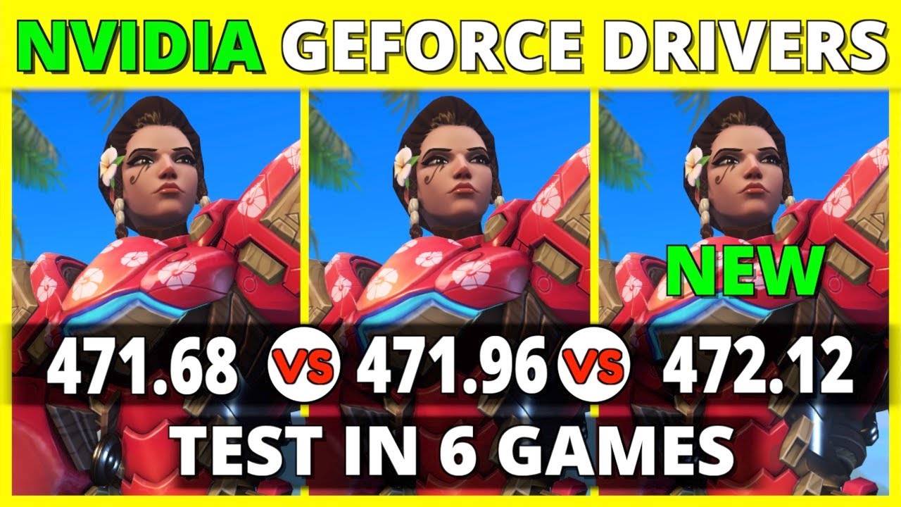 NVIDIA drivers 471.68 vs 471.96 vs 472.12 - Test in 6 Games | RTX 3080 + R5 5600X