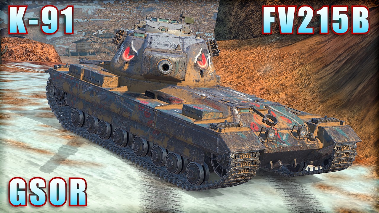 FV215B ● K-91 ● GSOR | World of Tanks Blitz Replays