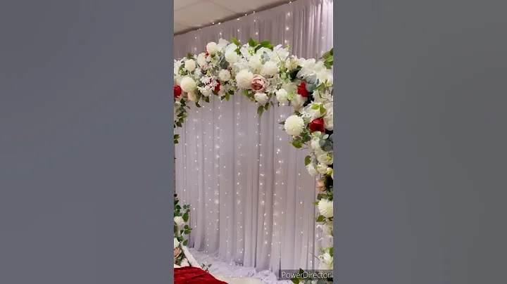 wedding decoration ideas DIY backdrop flowers #shorts #youtubeshorts #ytshorts #wedding #decoration