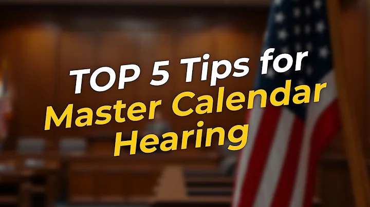 TOP 5 Tips for Your Master Calendar Hearing! ⚖️