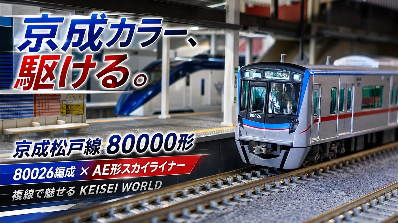 Nゲージ】マイクロエース 京成松戸線80000形 80026編成(京成カラー