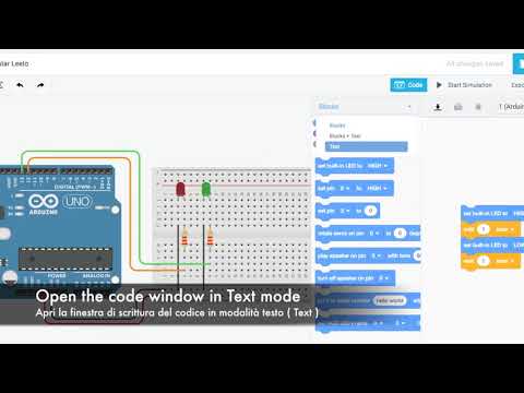 Tinkercad Circuit - lesson III - Two Leds blink alternatively