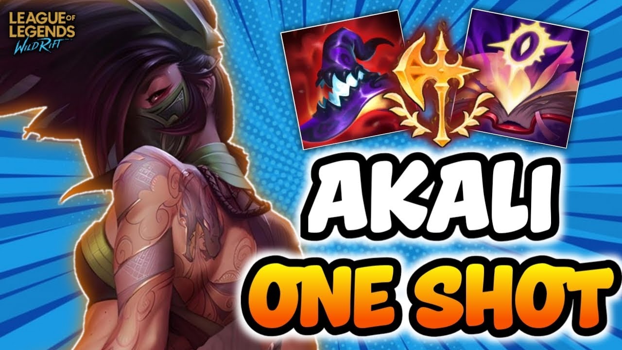 AKALI ONE SHOT GAMEPLAY (I DELETED MY ENEMIES) | Wild Rift