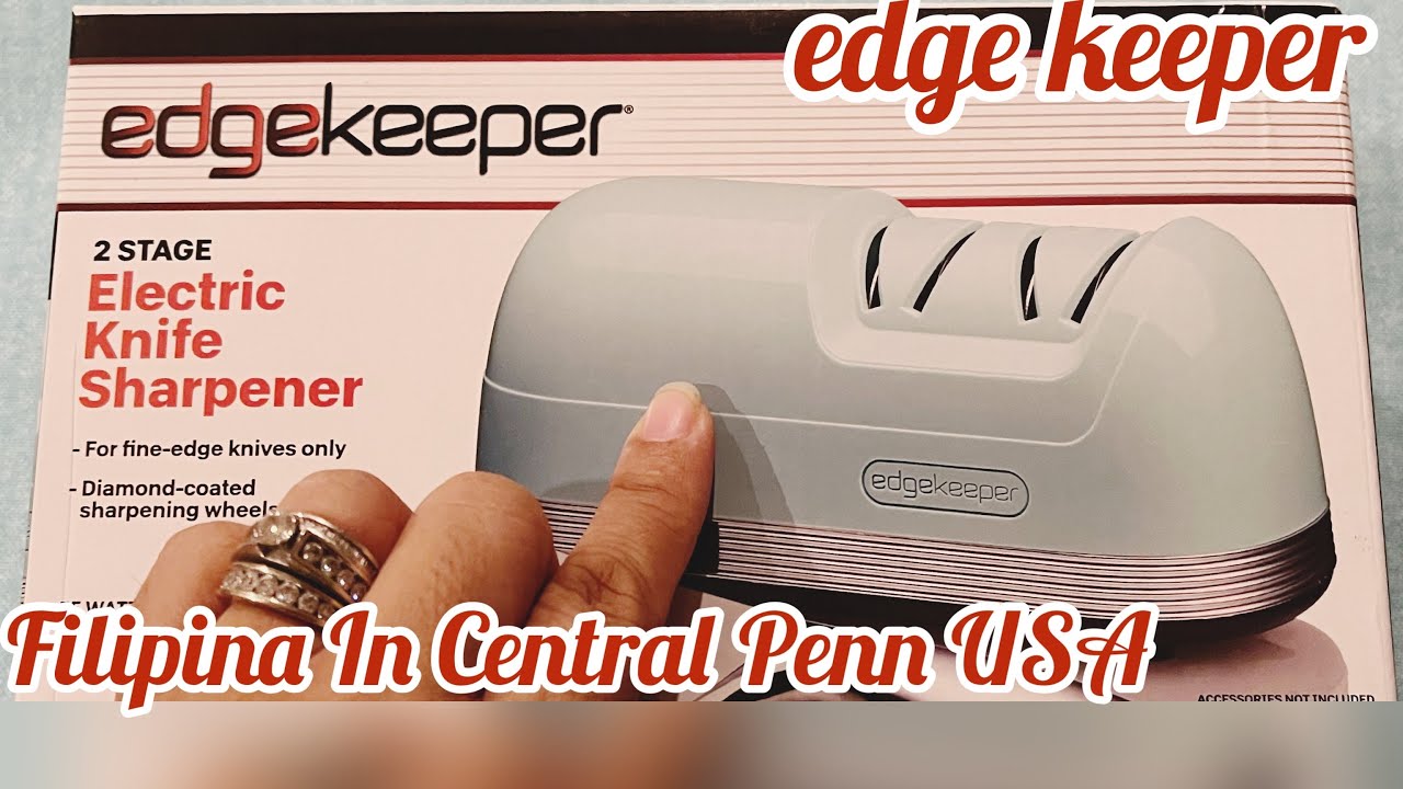 Edgekeeper 2 Stage Electric Knife Sharpener Unboxing and Review YouTube