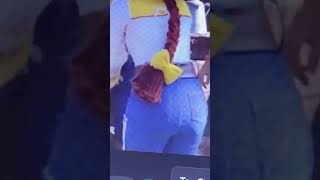 Disneyland Jessie Shakes & Turn Her While Fixing Sheriff Woodys Belt