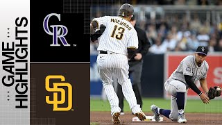 Rockies vs. Padres Game Highlights (4/1/23) | MLB Highlights