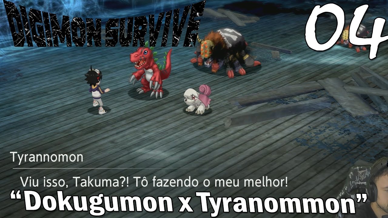 DIGIMON SURVIVE (Tyranommon x Dokugumon ; a Aranha doida) - Ep. 04
