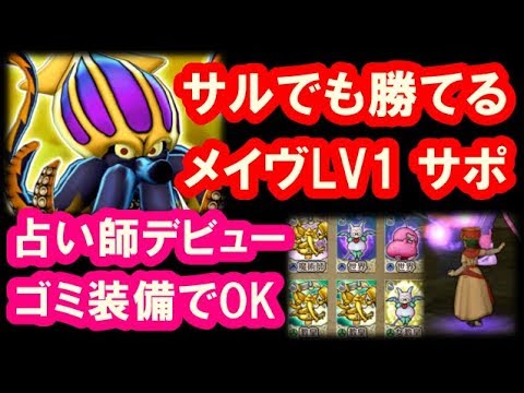 ドラクエ10 メイヴlv1サポ攻略 占い師の初心者向けデッキ Youtube