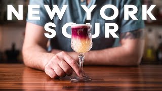 Making a New York Sour!