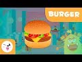Cooking for children  learn to cook a healthy hamburger with cooking land