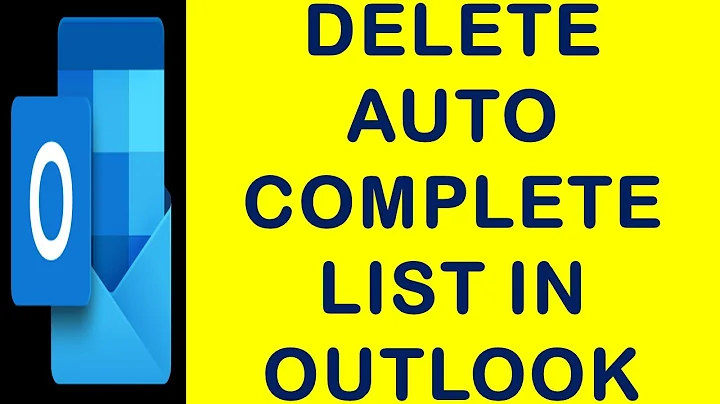 How to Delete Auto Complete List in Outlook? | Empty AutoComplete List | Clear Autocomplete Cache.