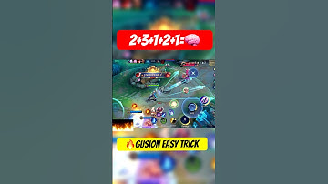 🔥GUSION EASY TRICK #mlbb #mobilelegends #gusiontutorial #tutorial #fyp #shorts #guide #gusionguide