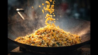 Egg Fried Rice: My 100M view secret ingredient! ✨ #WokMagic #StirFry #EasyRecipe #AsianFood