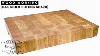 Woodworking | Oak Butcher Block | RestorationDIY