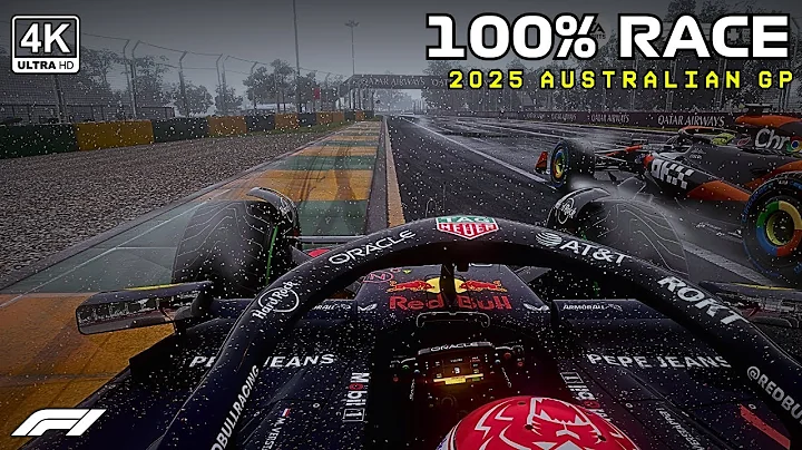 Max Verstappen 100% Dramatic Wet Race Australian GP 2025 in Red Bull RB21 | Steering Wheel Gameplay
