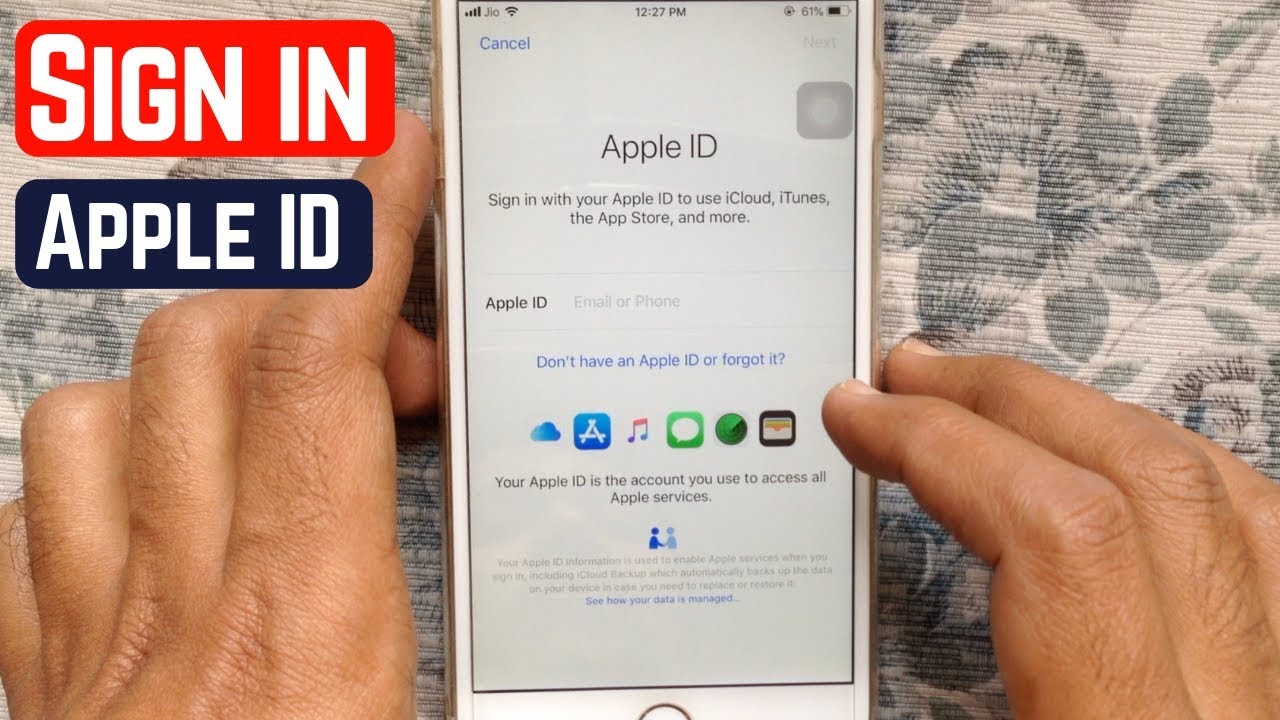 Login Apple Id